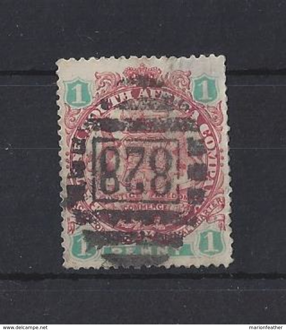 SOUTHERN RHODESIA....QUEEN VICTORIA...(1837-01)...SG29a...GOOD POSTMARK, BUT DEFECTIVE STAMP..THIN..USED. - Southern Rhodesia (...-1964)