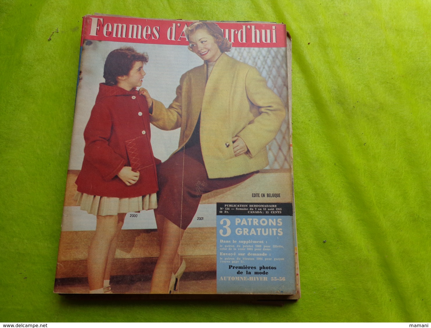 Femmes D'aujoud'hui N° 536 Avec Supplement - Fashion