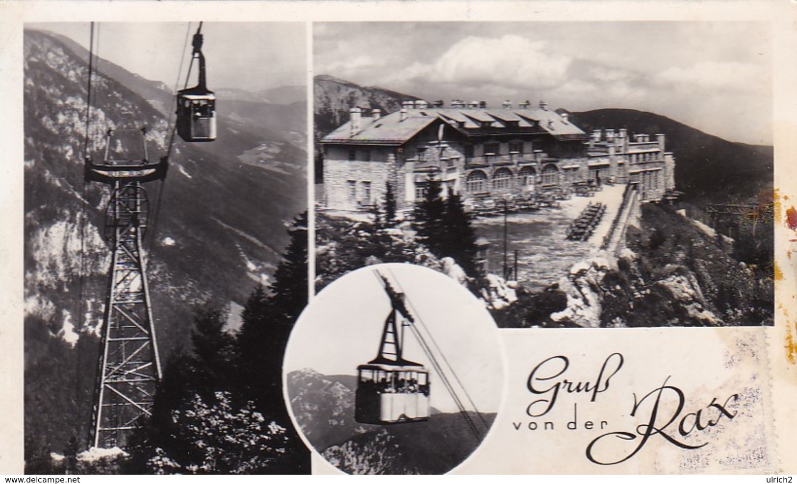 AK Gruß Von Der Rax - Seilbahn - 1955 (42387) - Raxgebiet