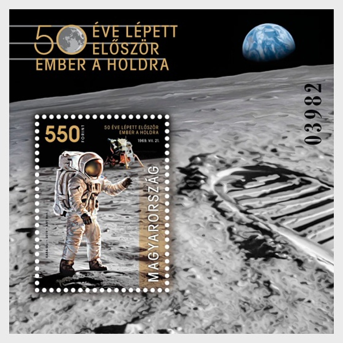 H01 Hungary 2019 Man Landed On The Moon 50 Years Ago MNH Postfrisch - Nuovi