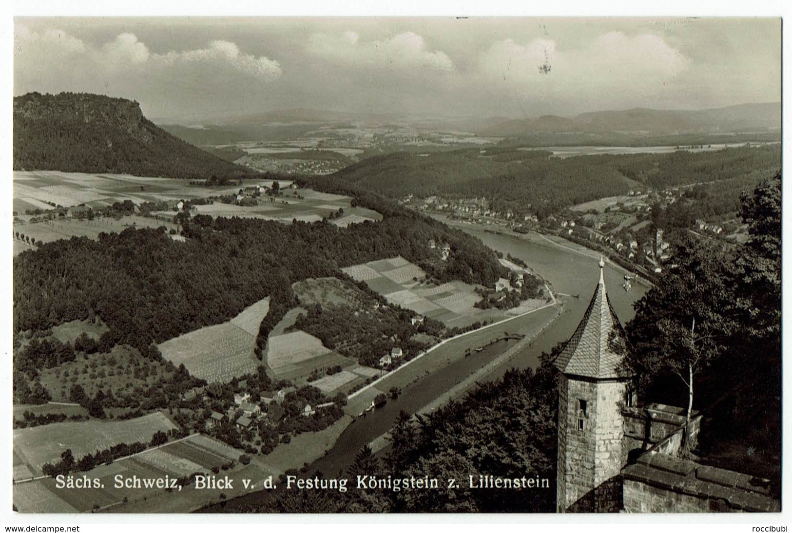 Königstein, Sächs. Schweiz, Blick Zu Lilienstein - Koenigstein (Saechs. Schw.)