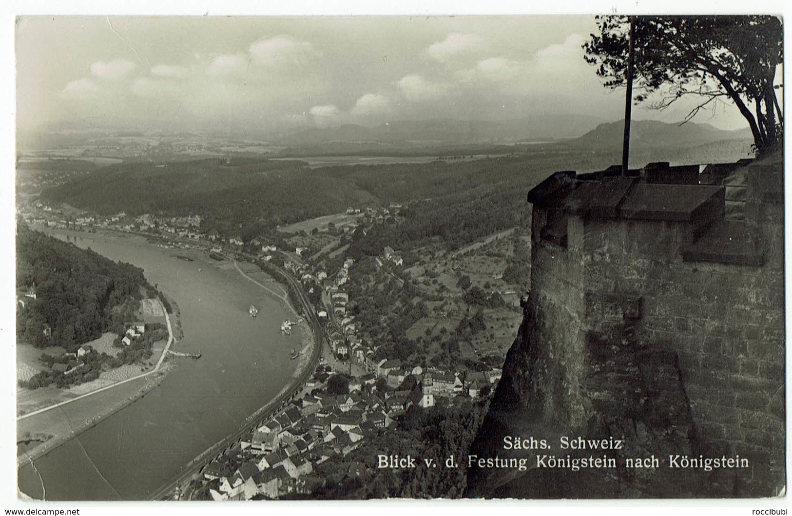 Königstein, Sächs. Schweiz, Blick Zu Königstein - Koenigstein (Saechs. Schw.)