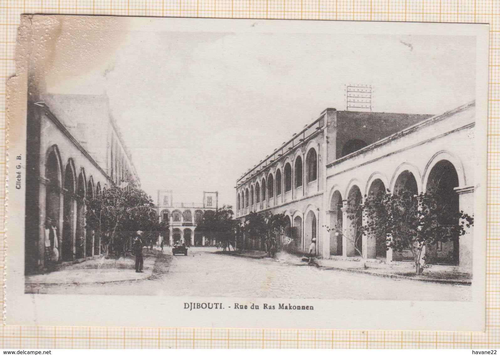 9AL1657 Coin Taché DJIBOUTI  RUE DU RAS MAKOUNEN 2 SCANS - Ivory Coast