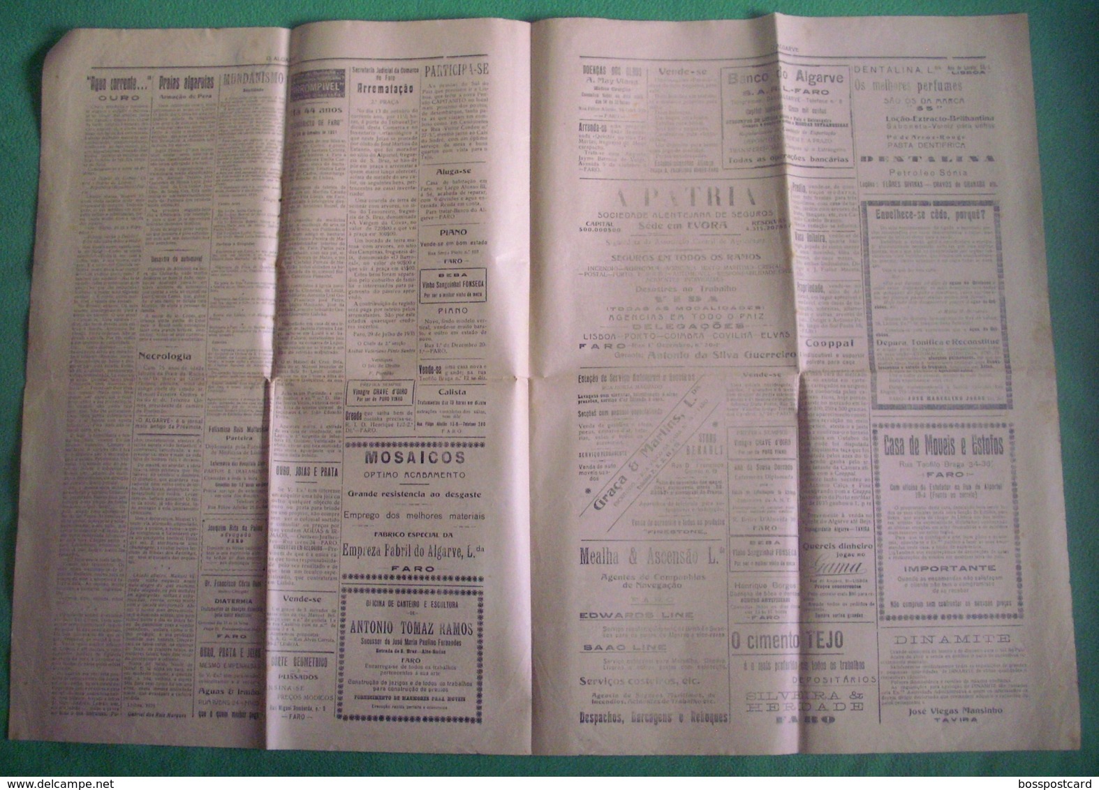 Faro - Jornal "O Algarve" Nº 1435 De 29 De Setembro De 1935 - Imprensa - Informaciones Generales