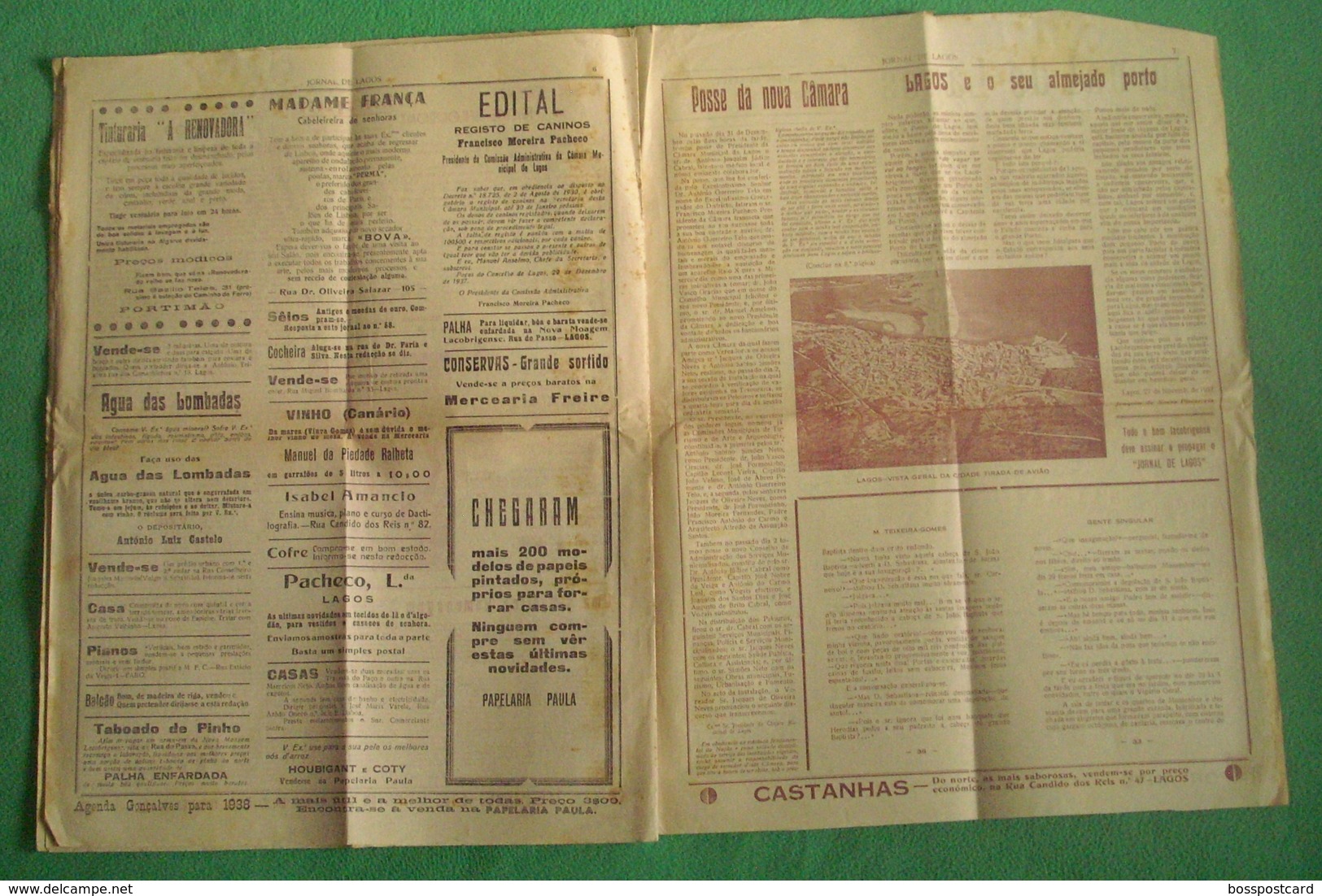 Lagos - "Jornal De Lagos" Nº 510 De 8 De Janeiro De 1933 - Imprensa. Faro. - Informations Générales