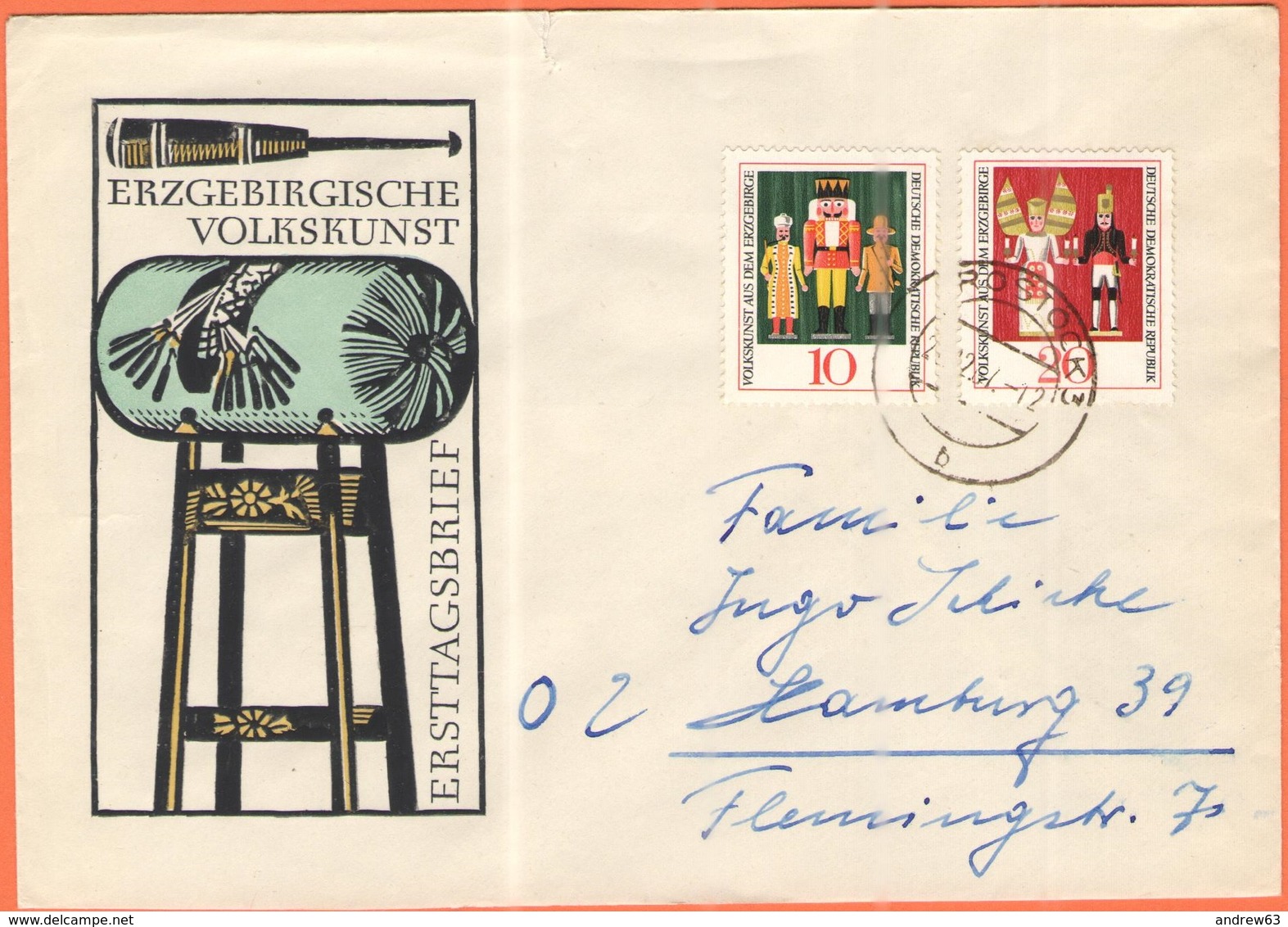 GERMANIA - GERMANY - Deutschland - ALLEMAGNE - DDR - 1967 - Volkskunst Aus Dem Erzgebirge - On FDC Cover - Viaggiata Da - Altri & Non Classificati