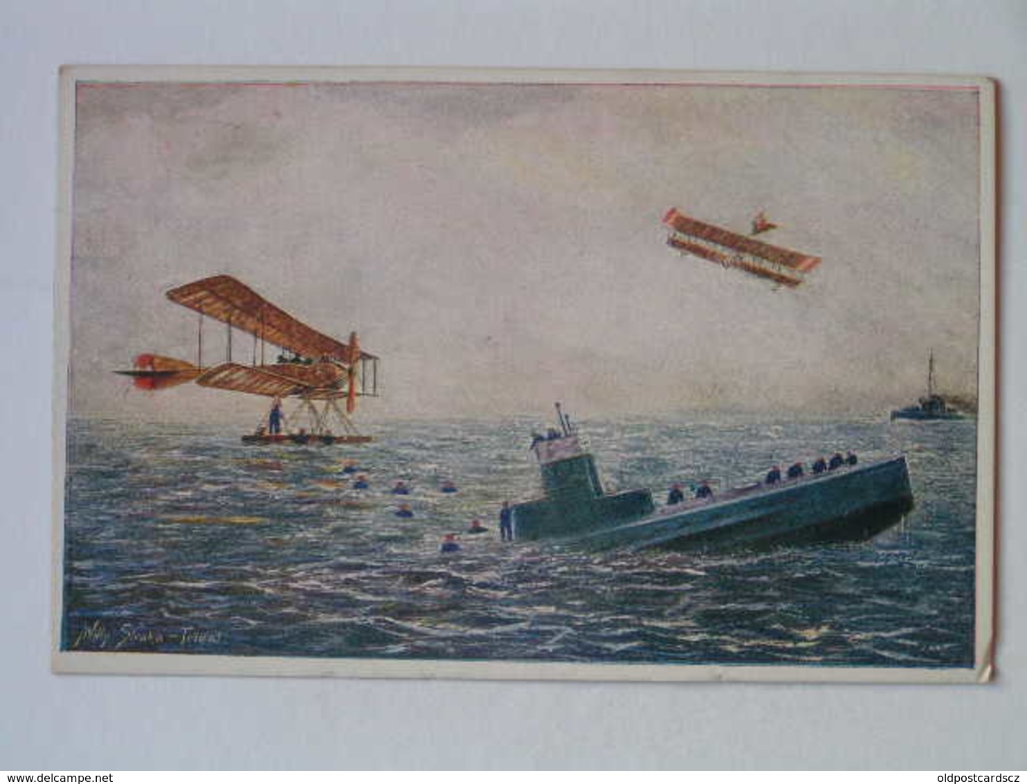 K.U.K. Kriegsmarine  SMS 1145 Rotes Kreuz Nr 624 UBoot Foucault Submarine 1924 - Guerra