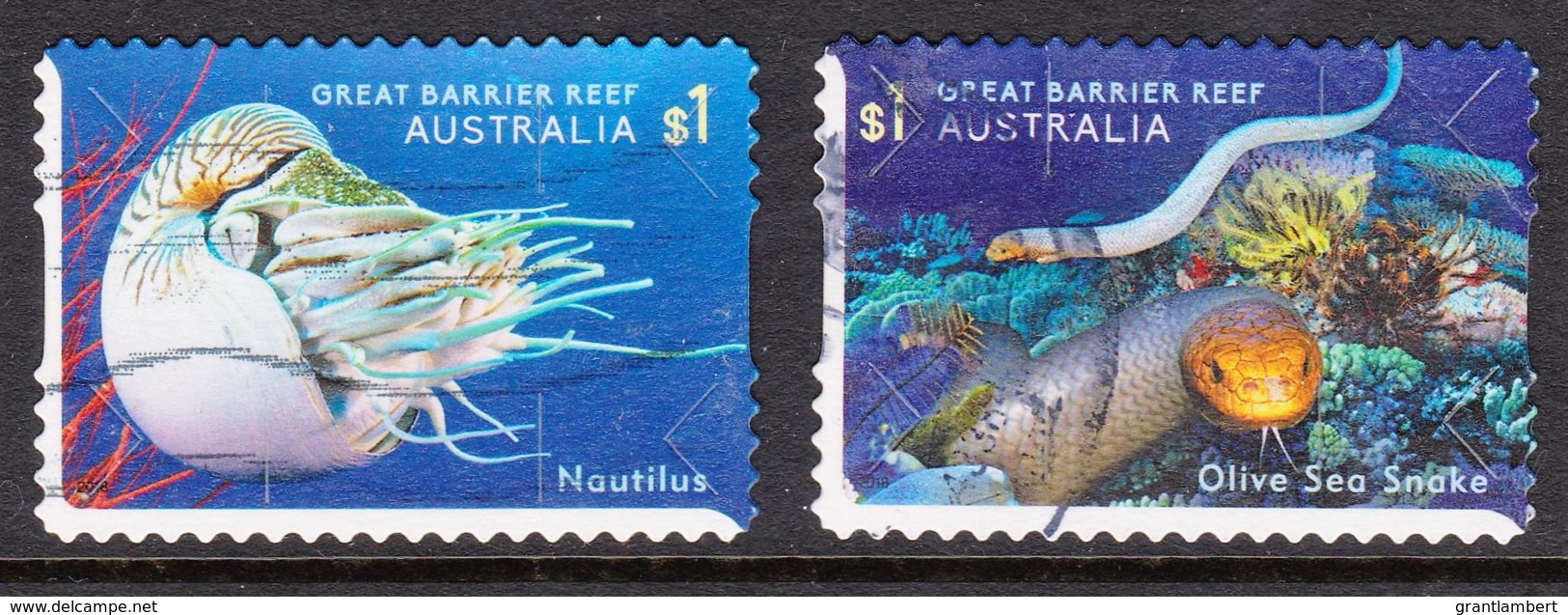 Australia 2018 Reef Safari 2 Self-adhesives Used - Used Stamps