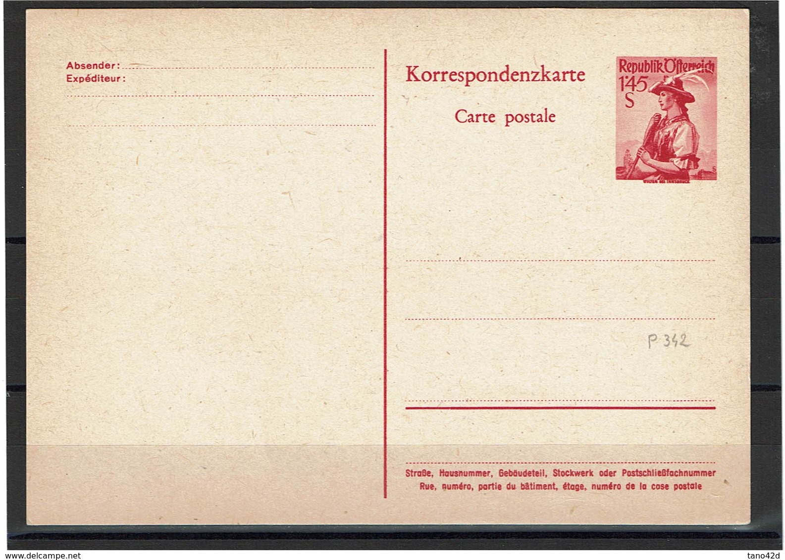 FAL14 - AUTRICHE  2 CARTES POSTALES NEUVES  MICHEL P 342/344 - Sonstige & Ohne Zuordnung