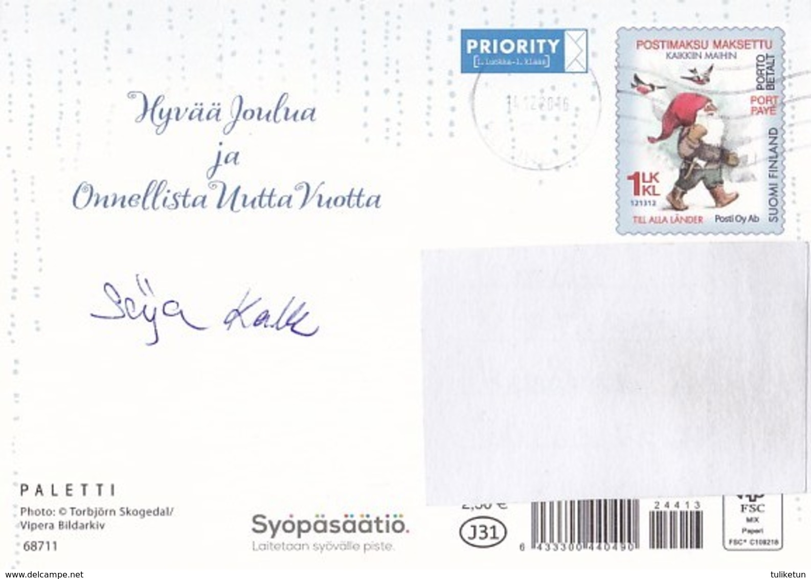 Postal Stationery - Birds - Bullfinches - Candles Lighting - Cancer Foundation - Suomi Finland - Postage Paid - RARE - Interi Postali