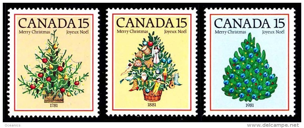 Canada (Scott No. 900-02 - Noël / 1981 / Christmas) [**] - Neufs