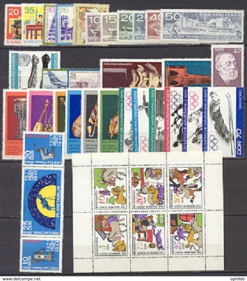 RDA /DDR   Année Complète 1971   * *  TB - Unused Stamps