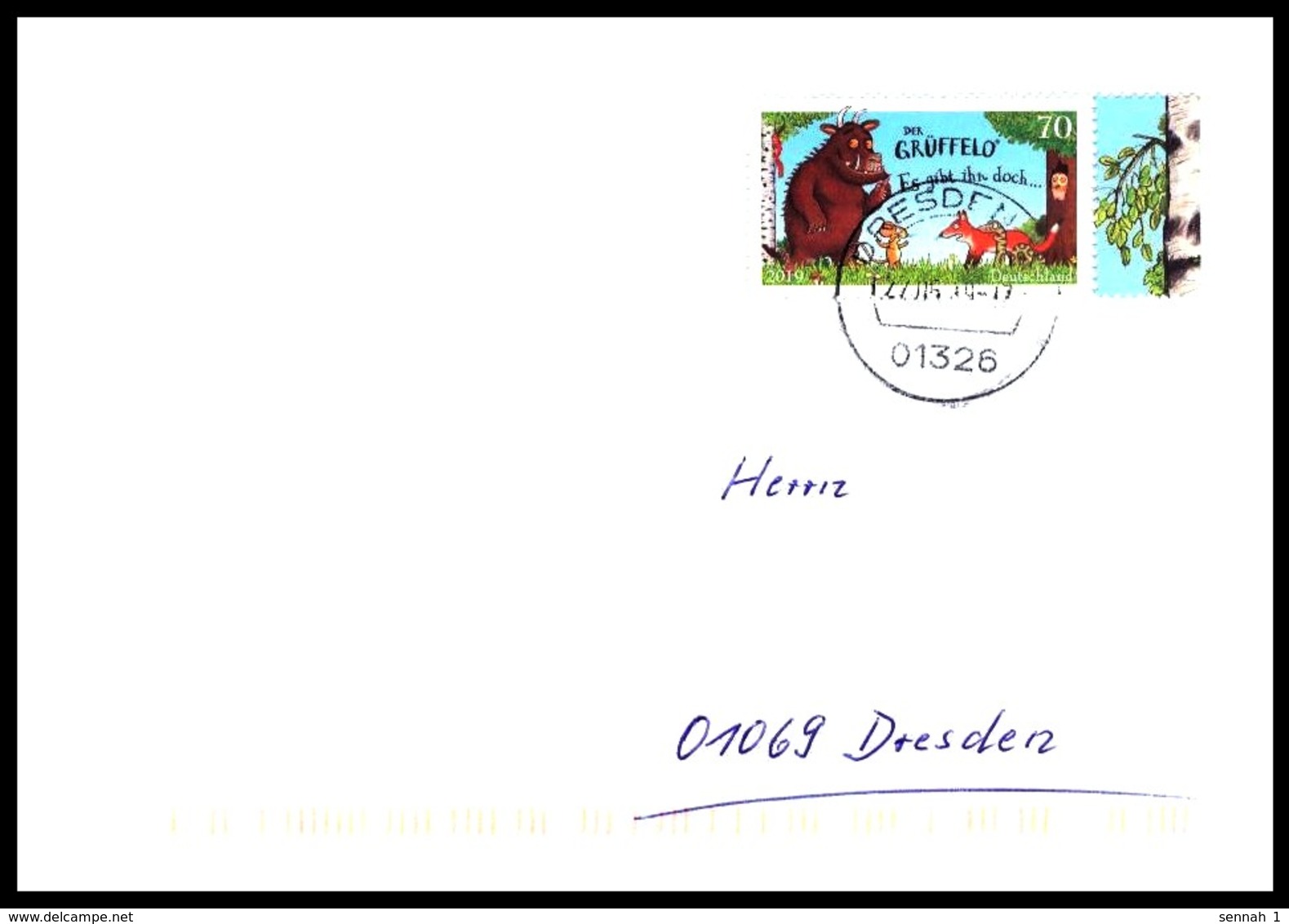 Bund / Germany: 'Grüffelo, 2019' / 'The Gruffalo By Donaldson & Scheffler', Mi. 3450; Sc. 3088 EF - Used Stamps