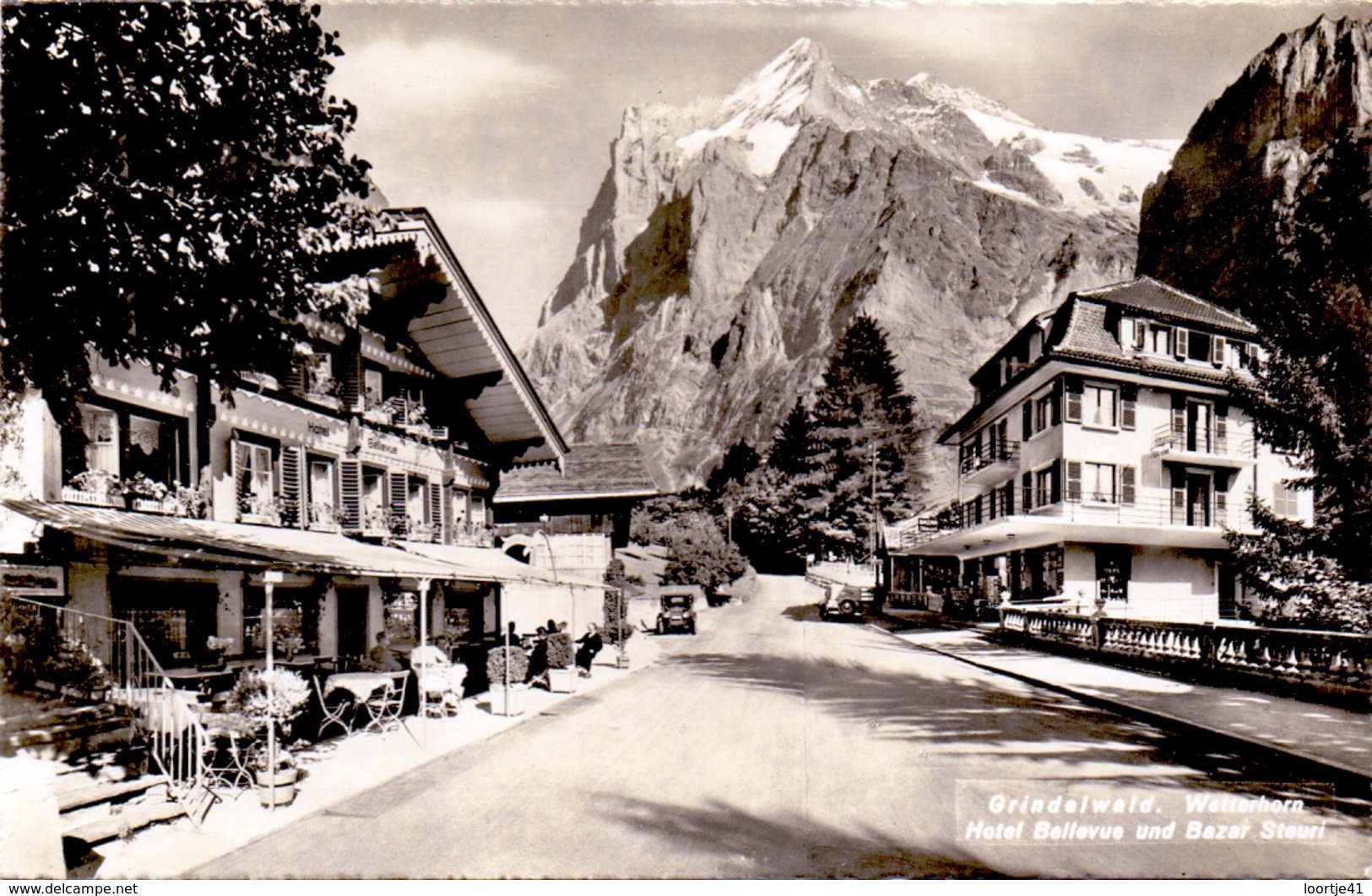 AK - Grindelwald Wetterhorn - Hotel Bellevue & Bazar Steuri - Suisse Schweiz - Hotels & Restaurants