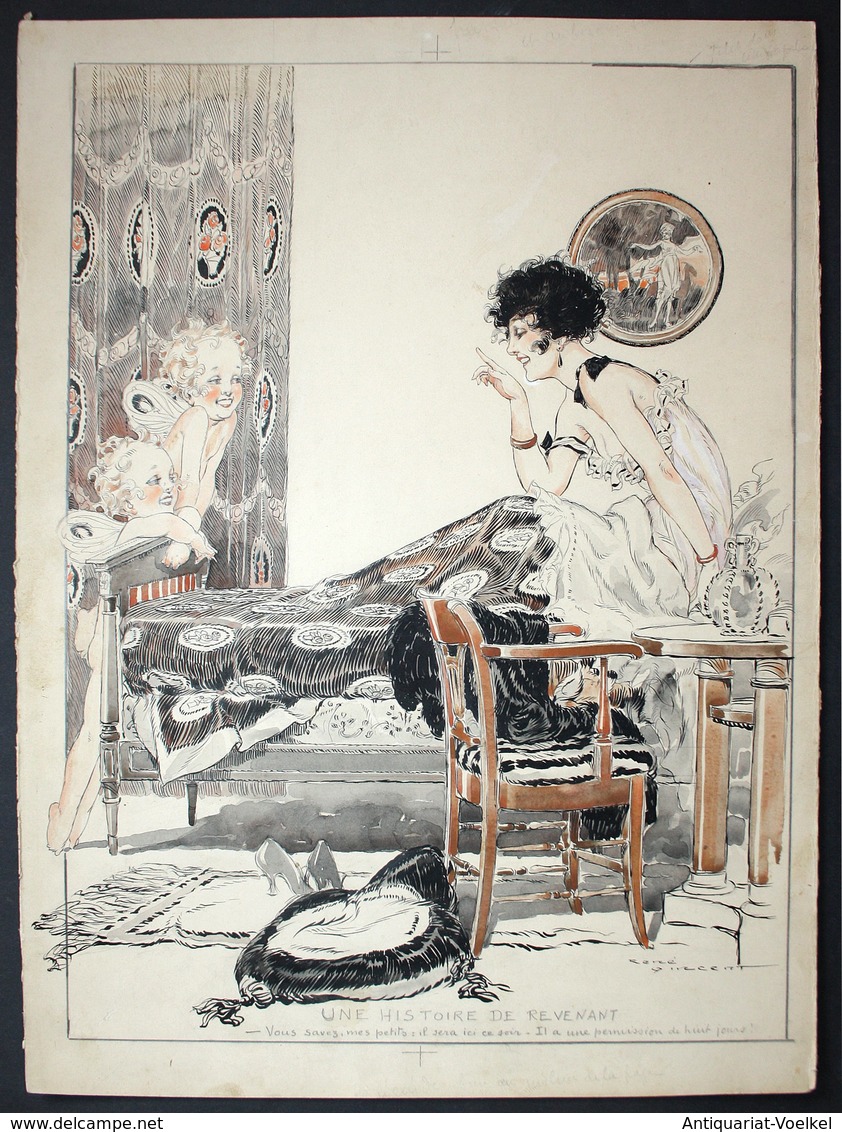 Une Histoire De Revenant - La Vie Parisienne Magazine Cover Art Deco - Altri & Non Classificati