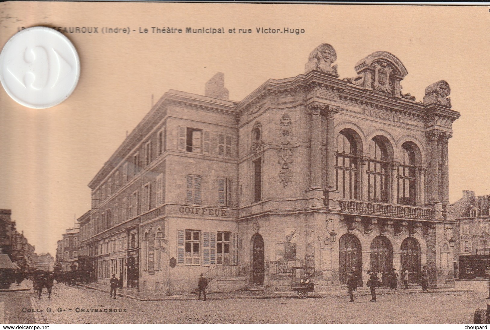 36 - Carte Postale Ancienne  De  CHATEAUROUX   Le Théatre Municipal - Chateauroux