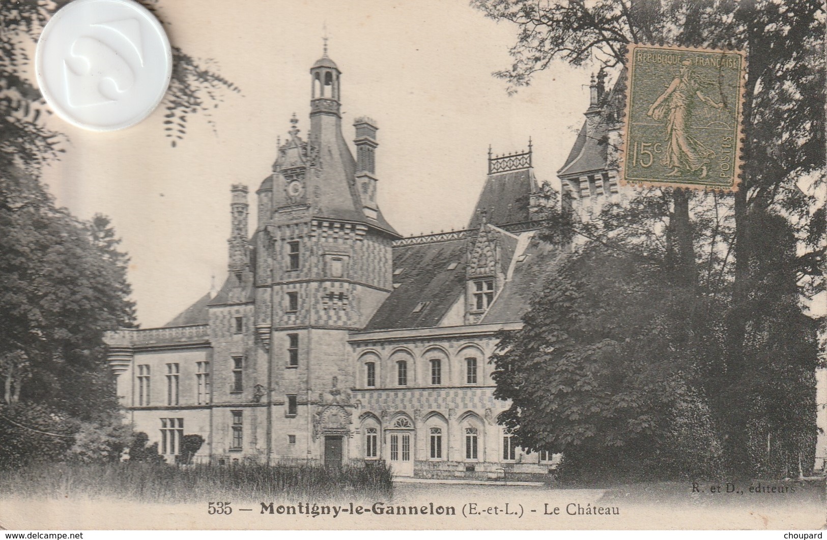 28 - Carte Postale Ancienne  De  MONTIGNY LE GANNELON  Le Chateau - Montigny-le-Gannelon