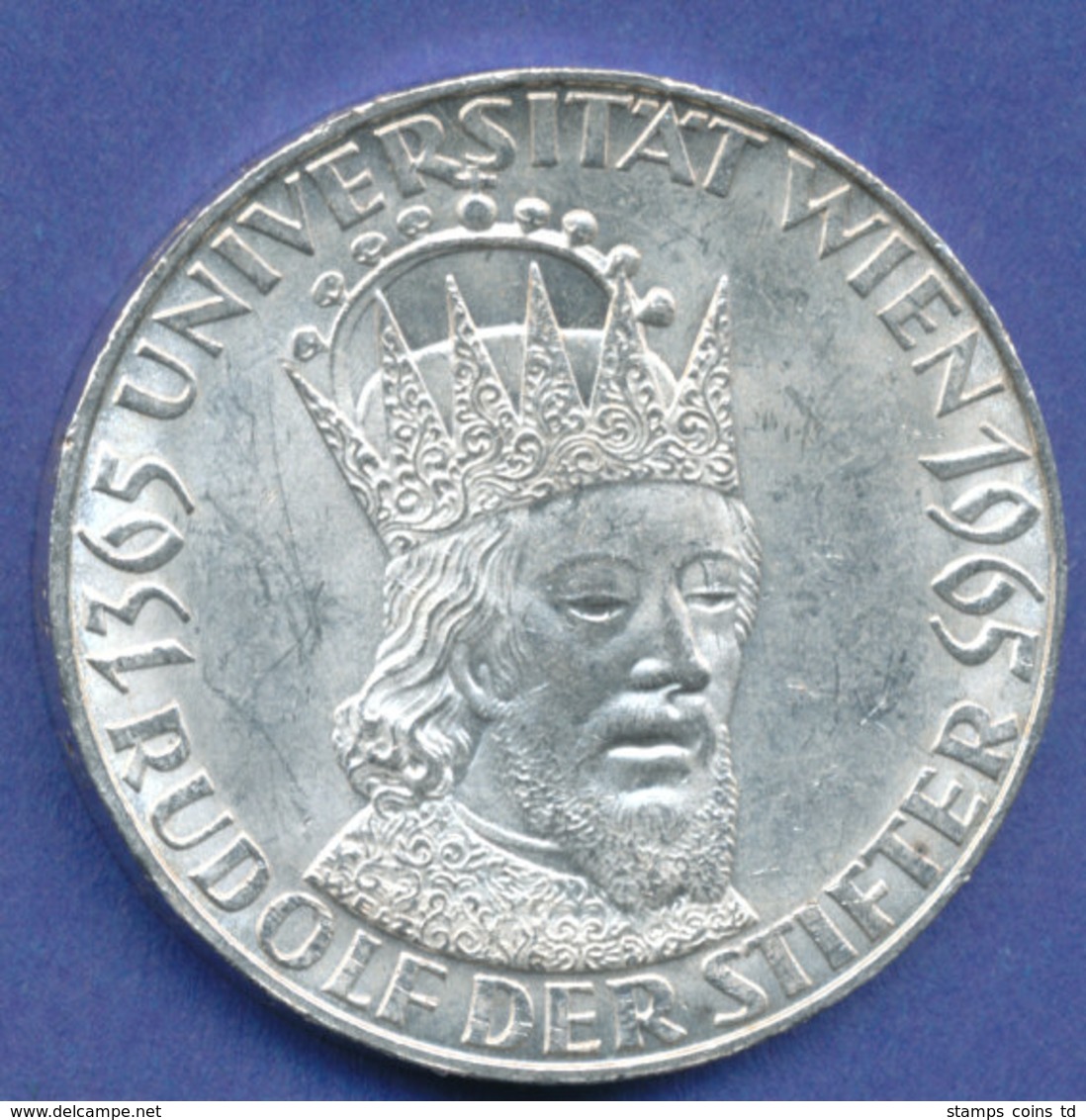 Österreich 50-Schilling Silber-Gedenkmünze 1965, Universität Wien, Rudolf IV.  - Oesterreich