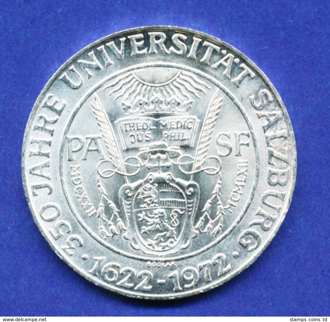 Österreich 50-Schilling Silber-Gedenkmünze 1972, Universität Salzburg - Oesterreich