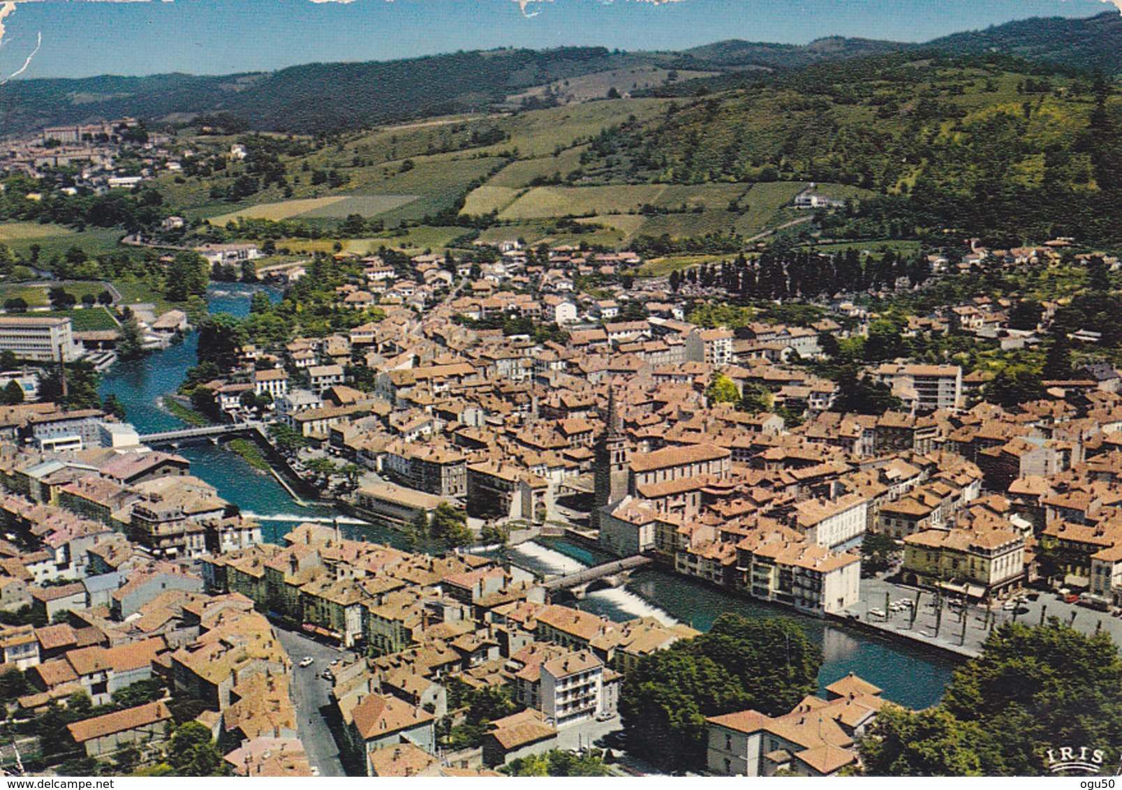 Saint Girons (09) - Vu Du Ciel - Les Bords Du Salat - Saint Girons