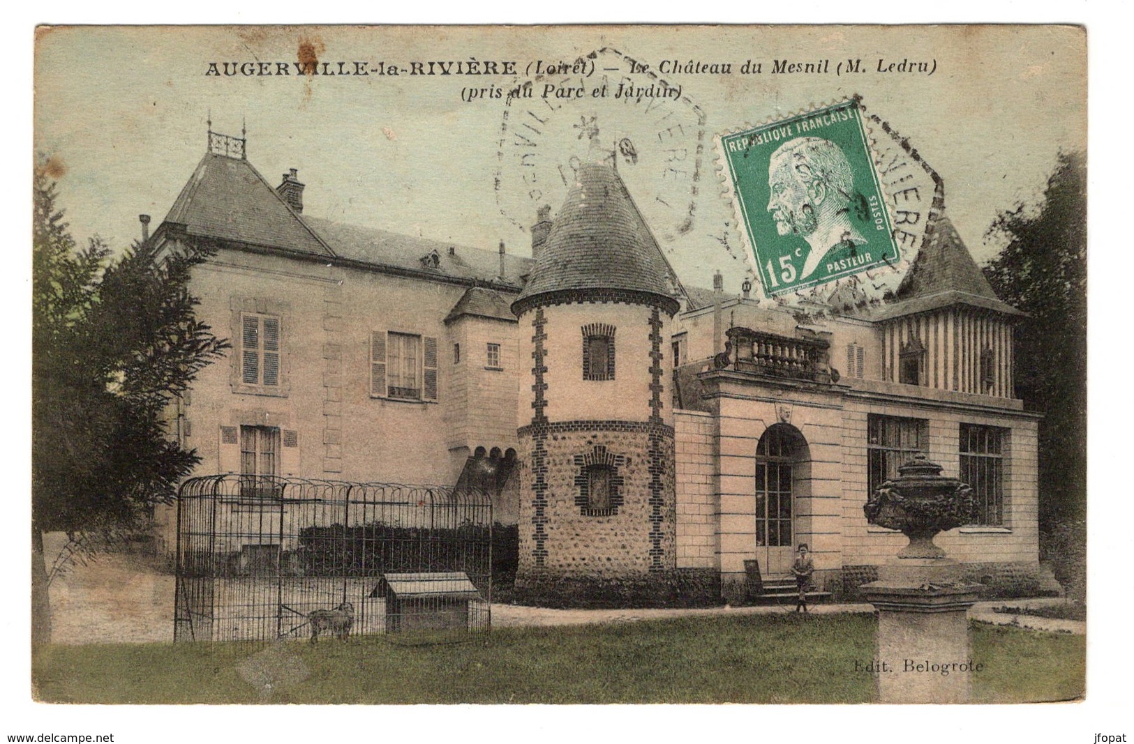 45 LOIRET - AUGERVILLE LA RIVIERE Château Du Mesnil, 2 Cartes - Autres & Non Classés