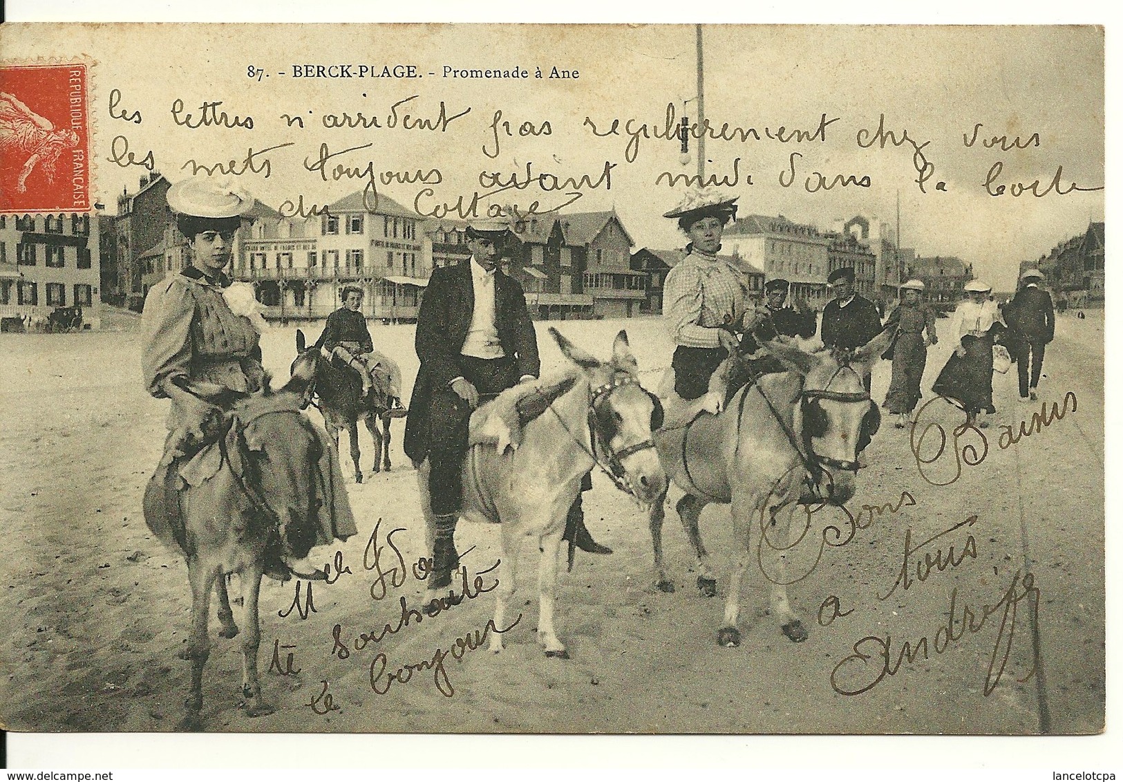 62 - BERCK PLAGE / PROMENADE A ANE - Berck