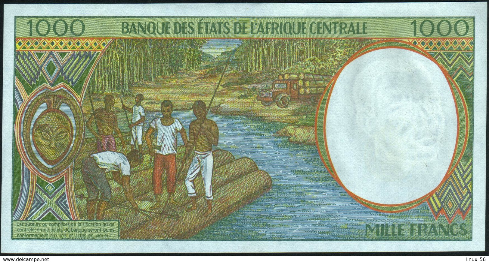 CENTRAL AFRICAN STATES {Equatorial Guinea ~ N} 1.000 Francs 2000 AU P.502 Ng - Centraal-Afrikaanse Staten