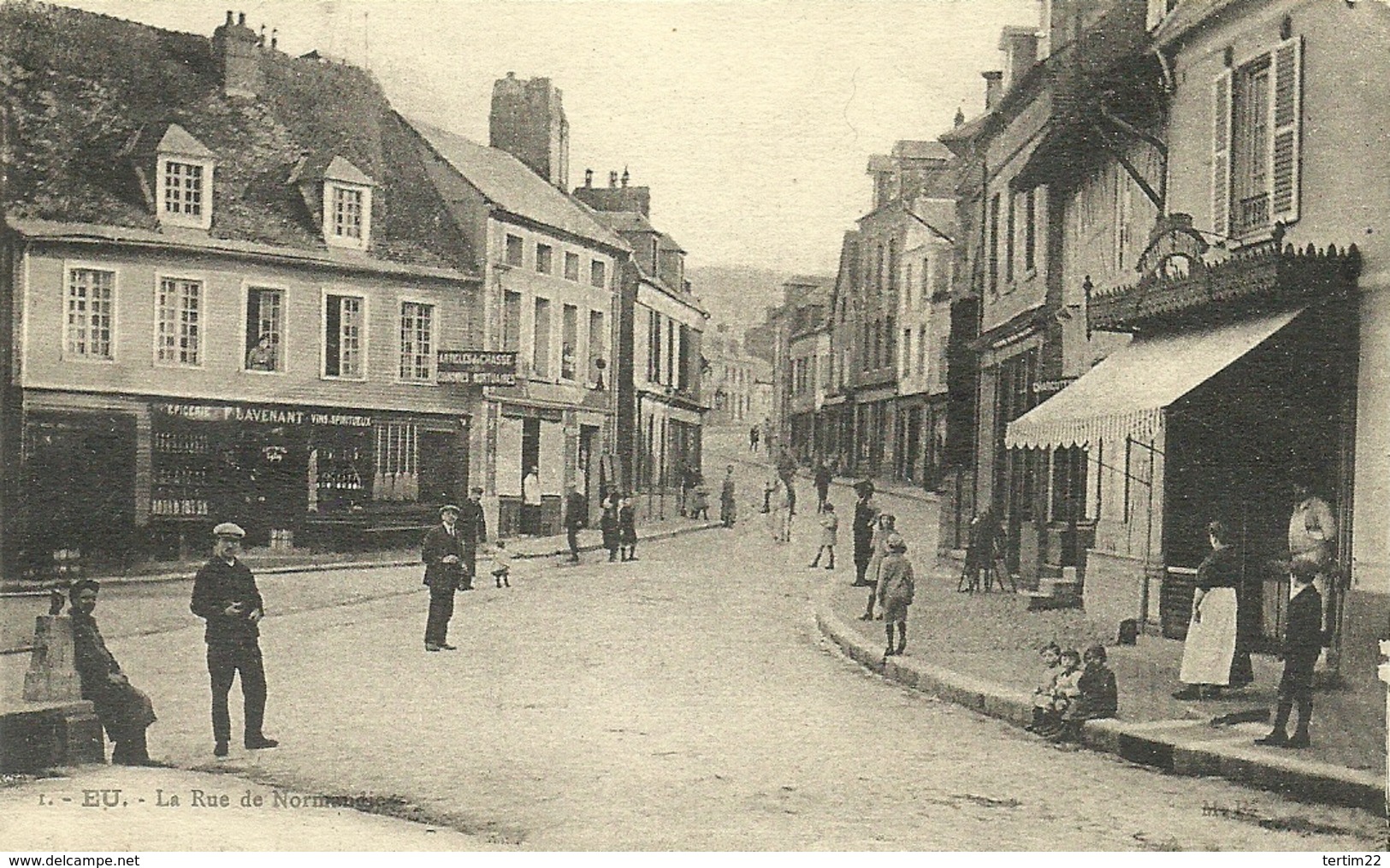 ( EU )( 76 SEINE MARITIME ) LA RUE DE NORMANDIE - Eu