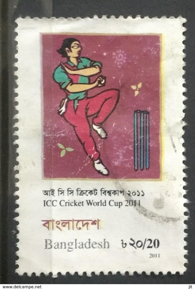 133.Bangladesh 2011 (20t) Used Stamp Icc Cricket World Cup - Bangladesh