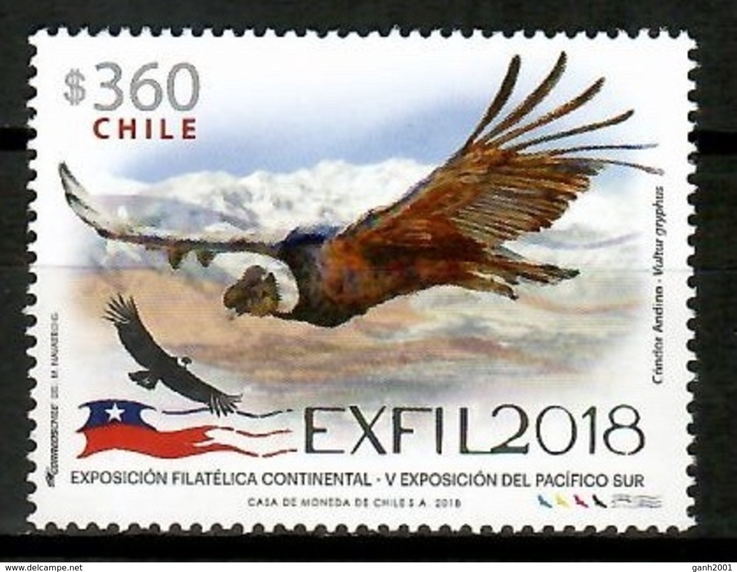 Chile 2018 / Birds Condor MNH Aves Vögel Oiseaux / Cu13124  18-39 - Otros & Sin Clasificación