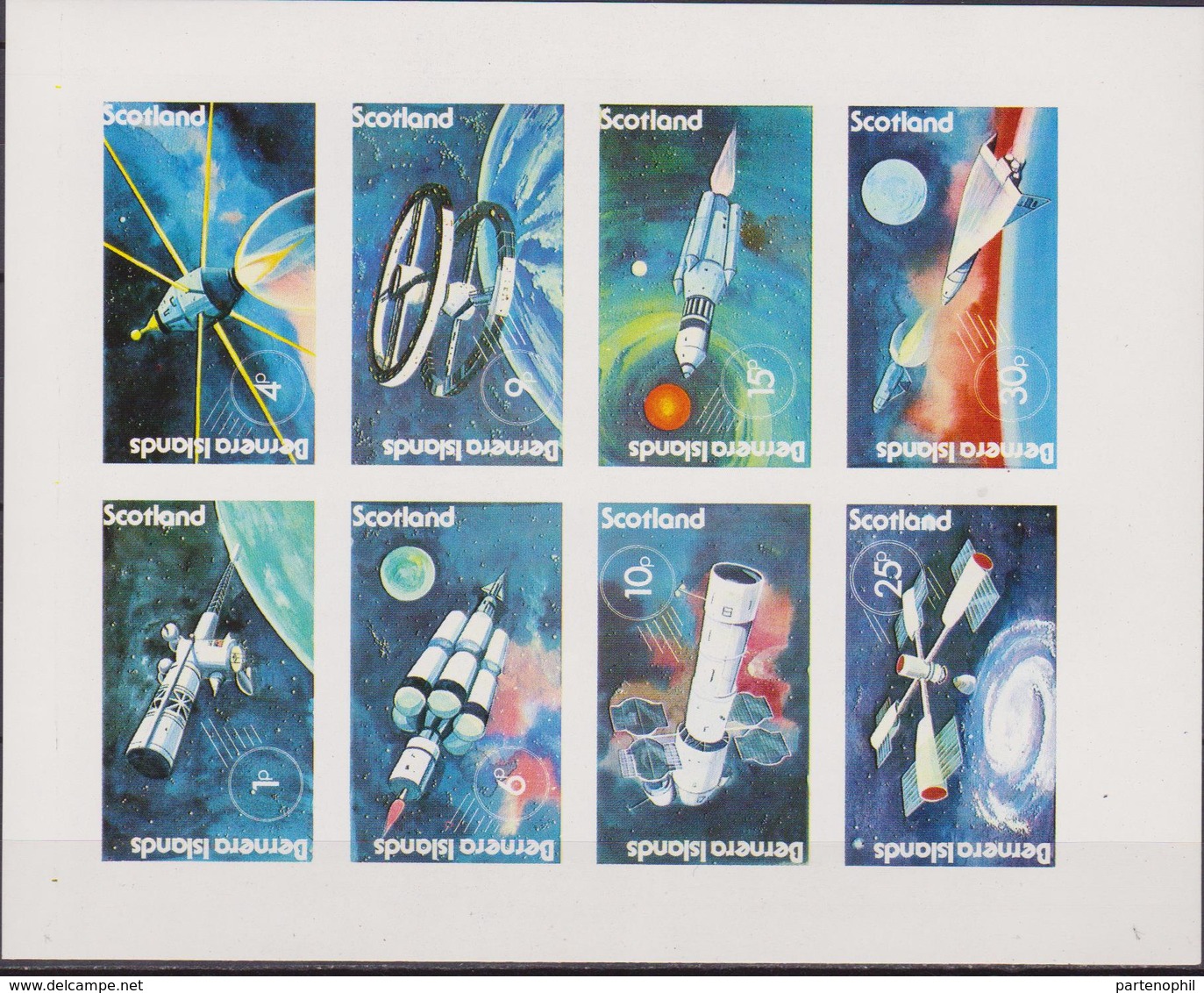 Scotland Space Spazio Sheet Imp. MNH - Europa