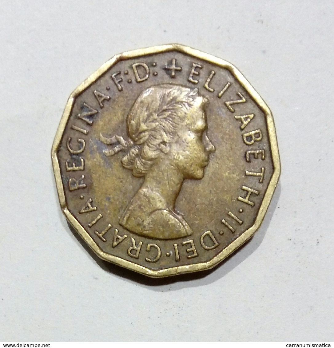 GRAN BRETAGNA / GREAT BRITAIN - 3 PENCE ( 1960 ) Elizabeth II - F. 3 Pence