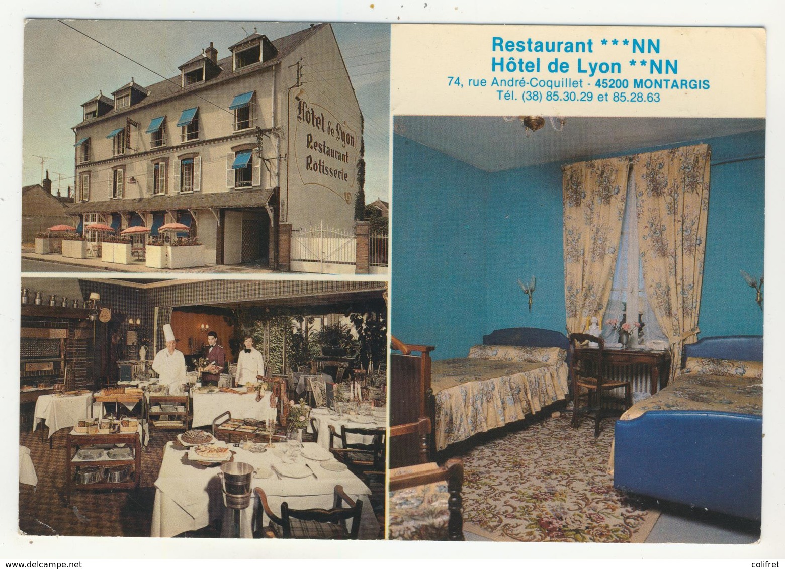 45 - Montargis -    Restaurant-Hôtel  De Lyon -        Multivues - Montargis