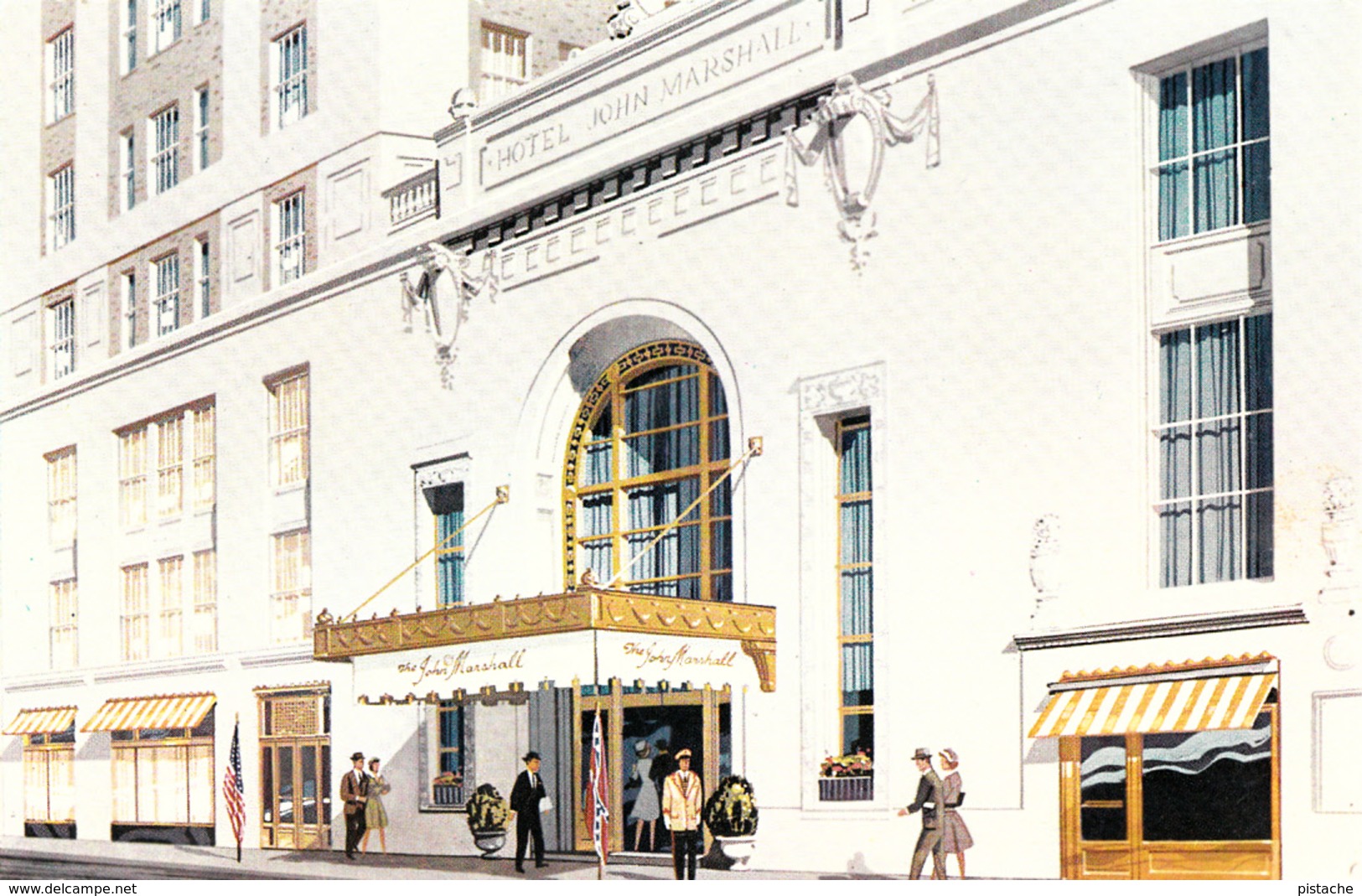 Richmond Virginia U.S.A. - The John Marshall Hotel - Nice Illustration - Unused - 2 Scans - Richmond