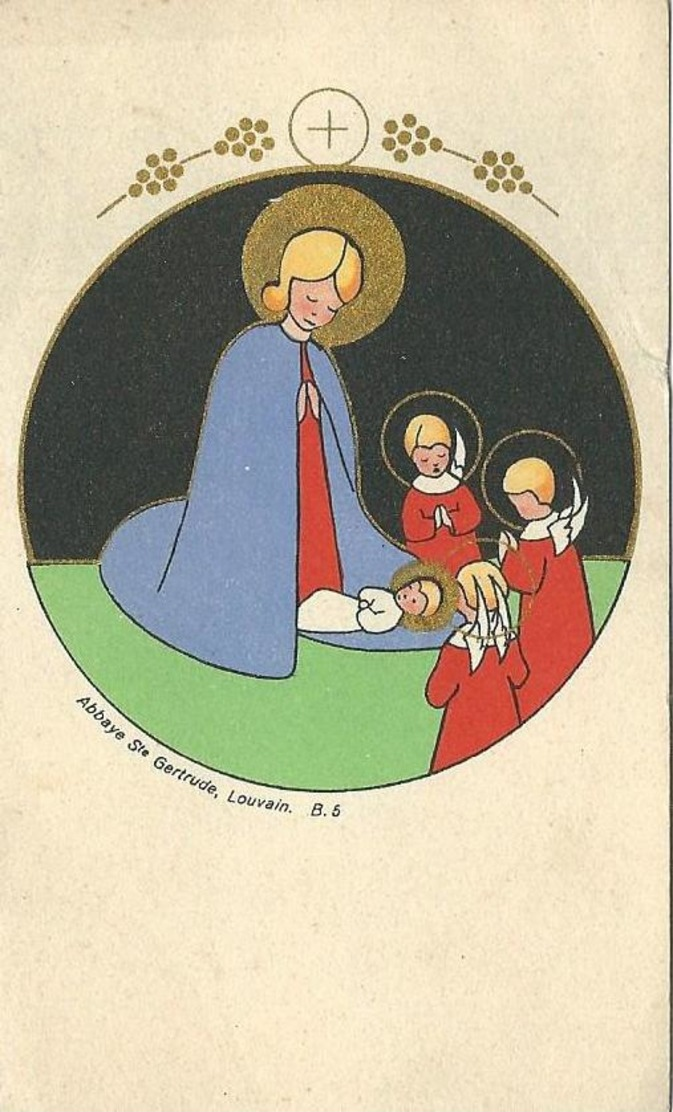 7 Verschillende Oude Communie- En Geboorteprentjes, ONBEDRUKT, Vermoedelijk Van Begin Jaren 1940 - Religion & Esotérisme