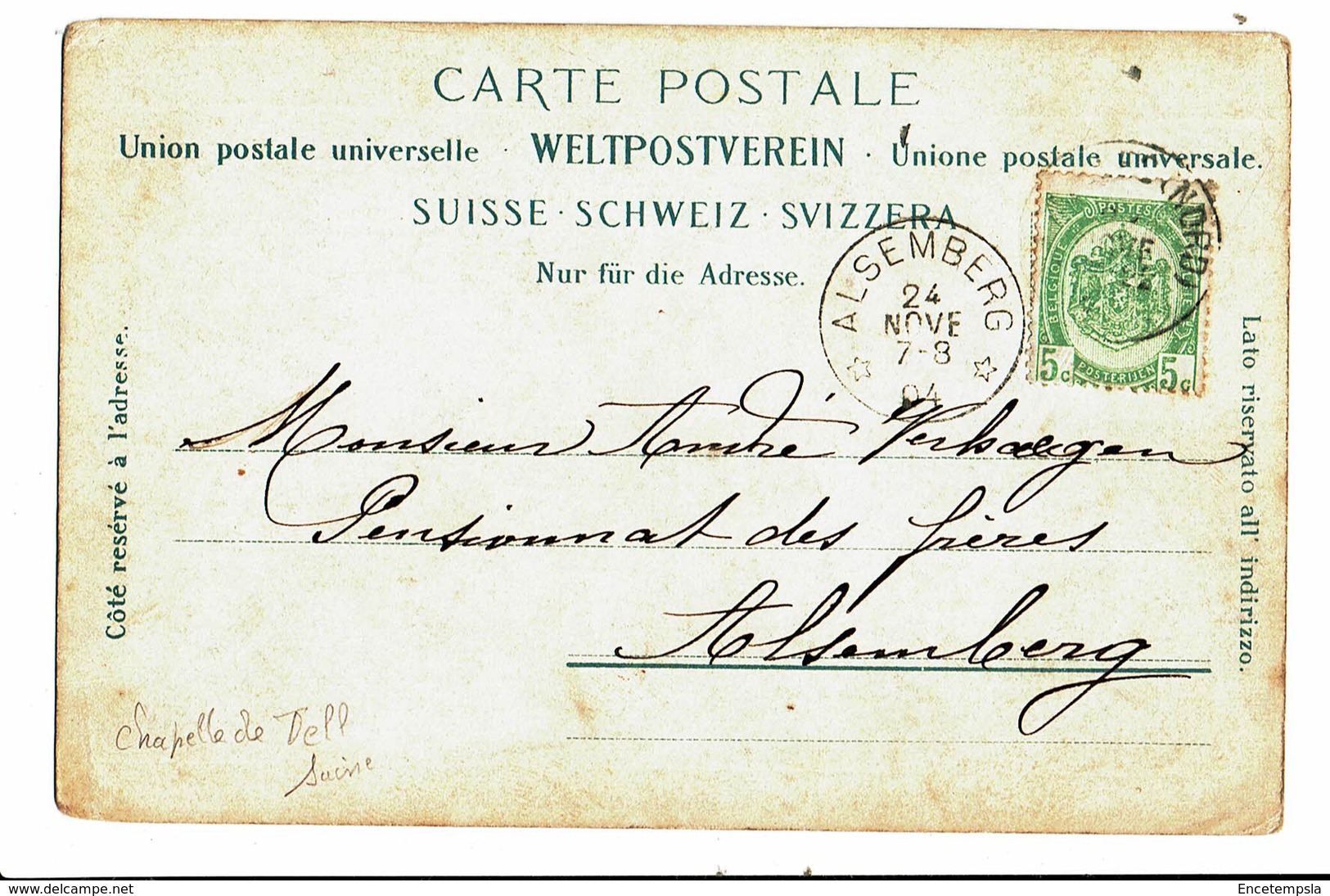 CPA - Carte Postale-SUISSE - Uri- Chapelle De Tell-1904- VM4435 - Other & Unclassified