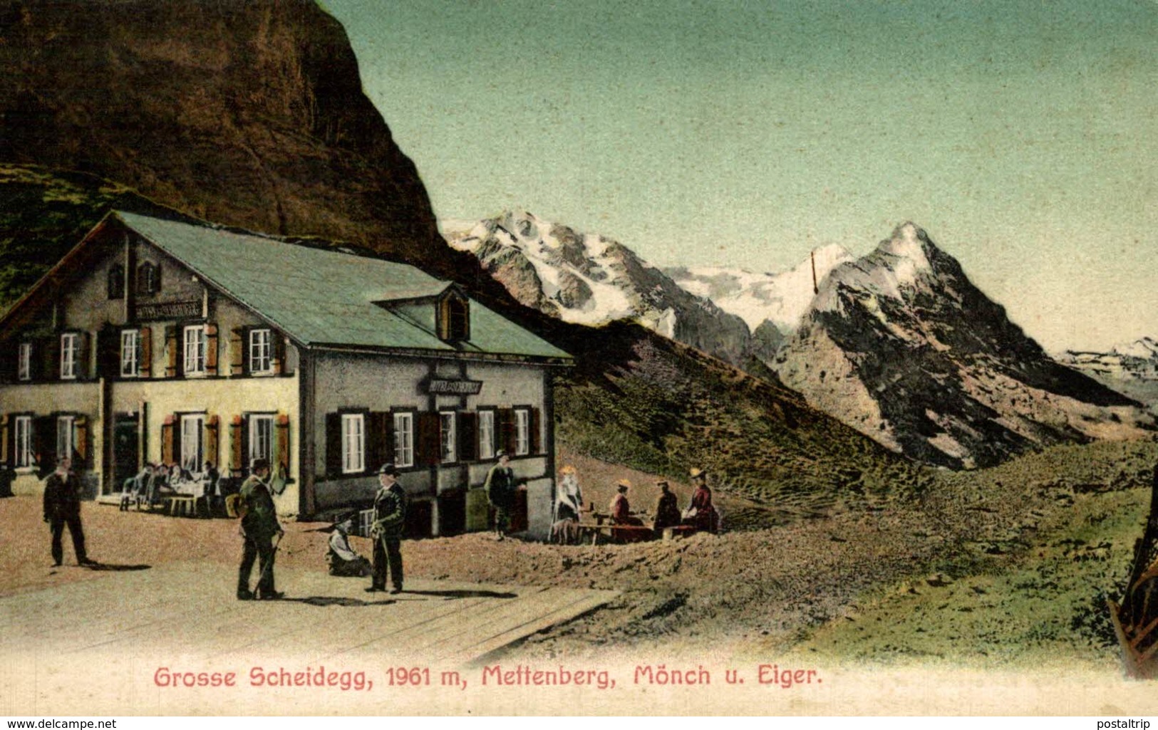 Grosse Scheidegg (1961 M) Mettenberg, Mönch Und Eiger. Suiza Switzerland Suisse Schweiz - Otros & Sin Clasificación