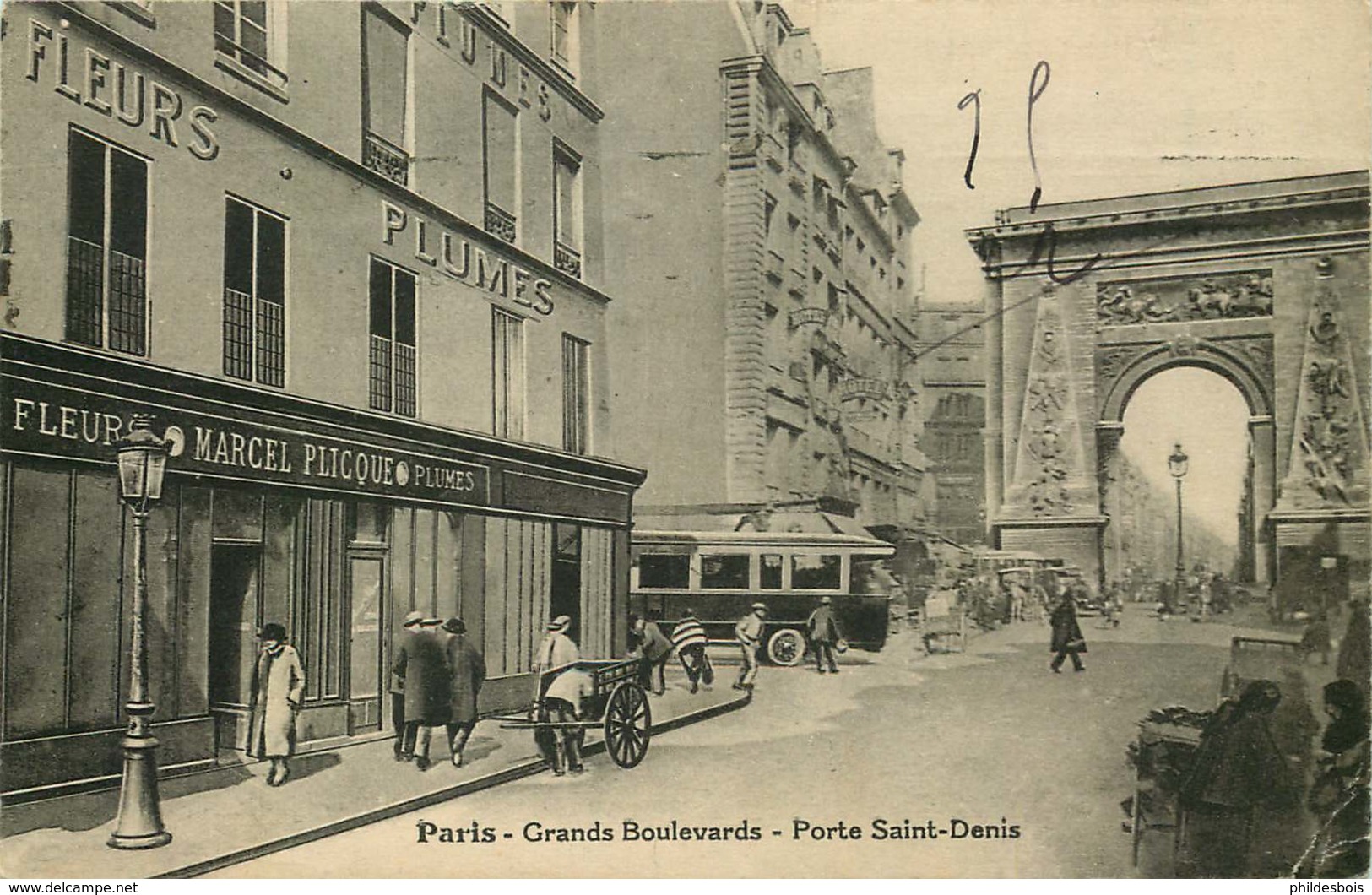 PARIS  2eme Arrondissement   GRANDS BOULEVARDS Porte De Saint Denis  ( Autobus) - Arrondissement: 02