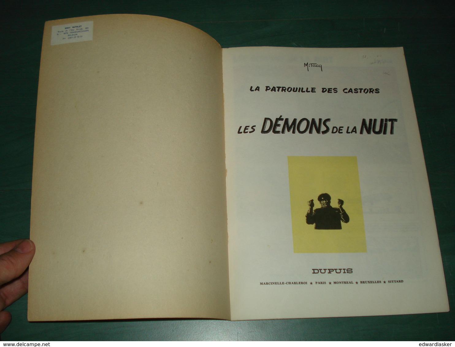 La PATROUILLE Des CASTORS 18 : Les DEMONS De La NUIT - EO DUPUIS 1973 - Bon état + [1] - Patrouille Des Castors, La