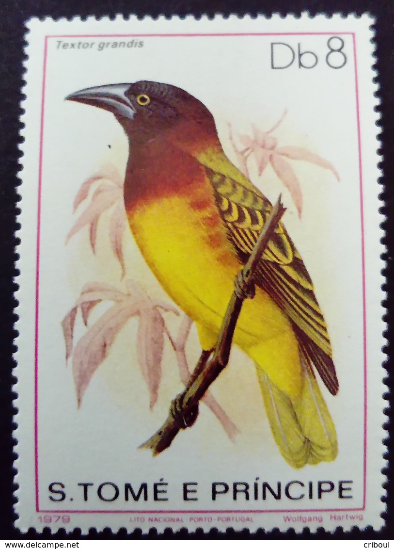 Sao Tome Et Principe 1979 Animal Oiseau Bird Yvert 560 ** MNH - Sao Tome Et Principe