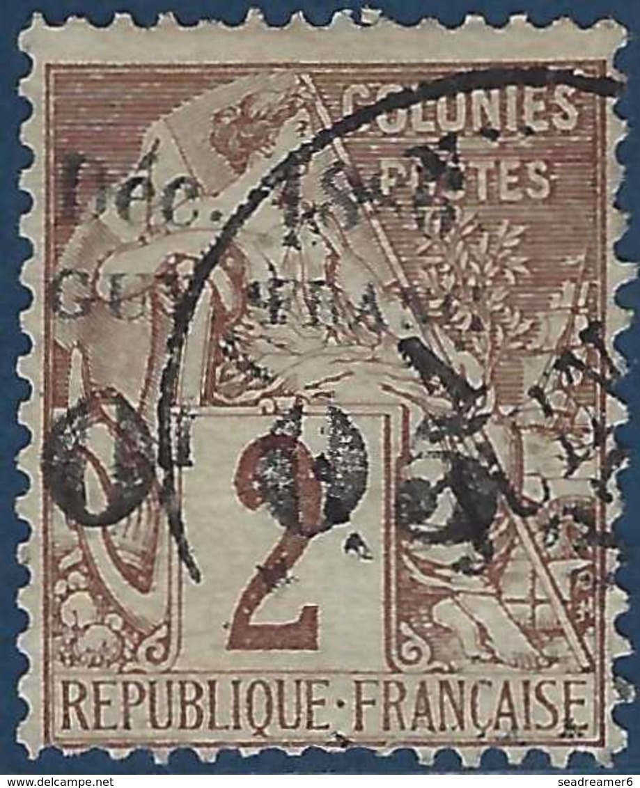 France Colonies Guyane N°2a Oblitéré Bel Exemplaire Signé Par La Maison Stanley Gibbons - Used Stamps