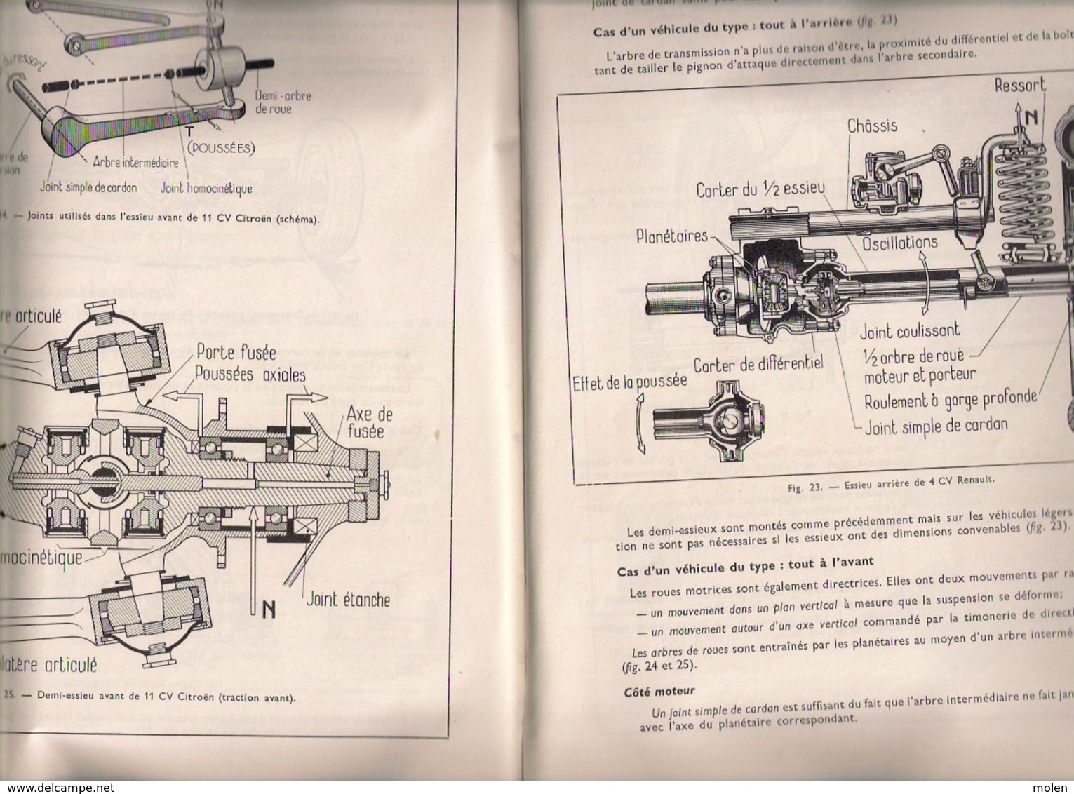 L AUTOMOBILE Les Organes De Transmission Et D Utilisation 118pg ©1958 DESBOIS TOURANCHEAU Auto Garage TECHNIQUE Z127 - Auto