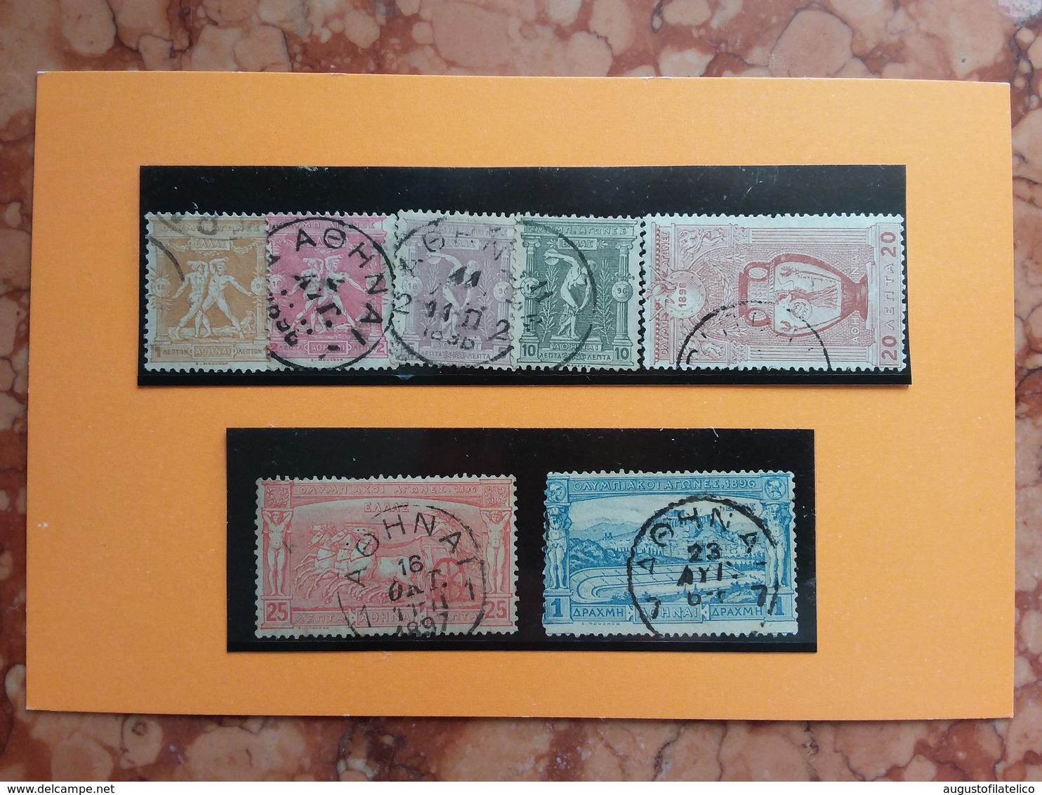 GRECIA - Olimpiadi 1896 - Spezzature Timbrate (1d. Dentellatura Difettosa) + Spese Postali - Used Stamps