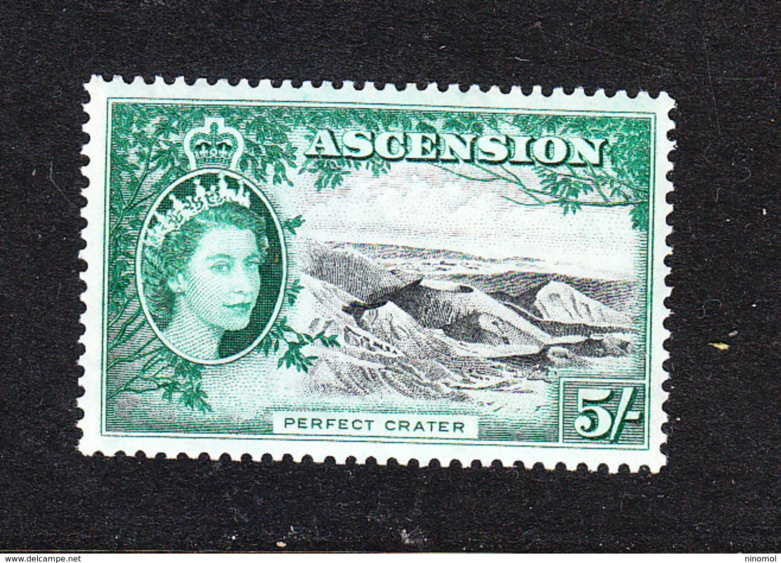 Ascension - 1956. Cratere Vulcanico. Volcanic Crater. High Values. MNH, RARE!! - Vulcani