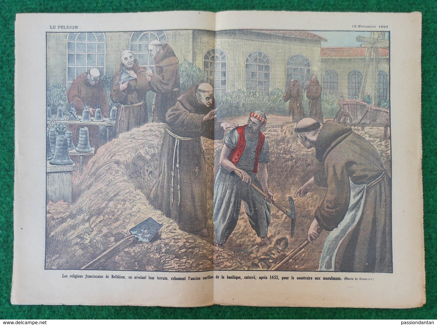 Revue Illustrée Le Pèlerin - Novembre 1923 - Exhumation De L'ancien Carillon De La Basilique De Bethléem - Autres & Non Classés