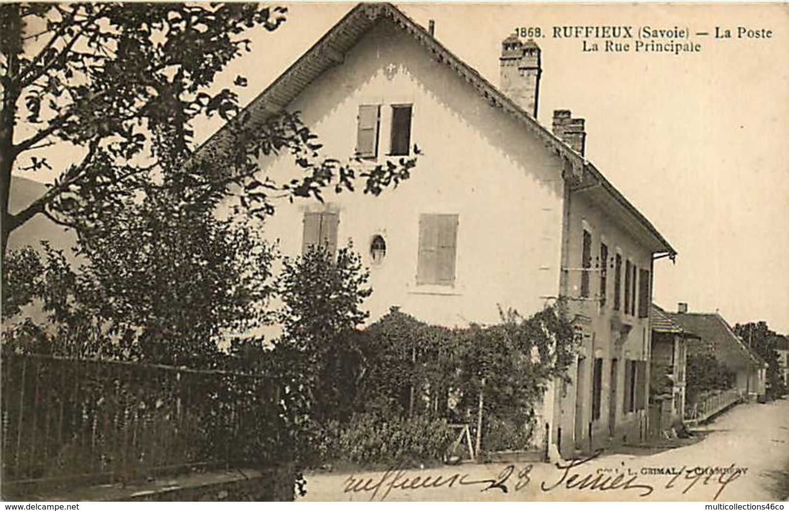 #100719 - 73 RUFFIEUX La Poste La Rue Principale - PTT - Ruffieux