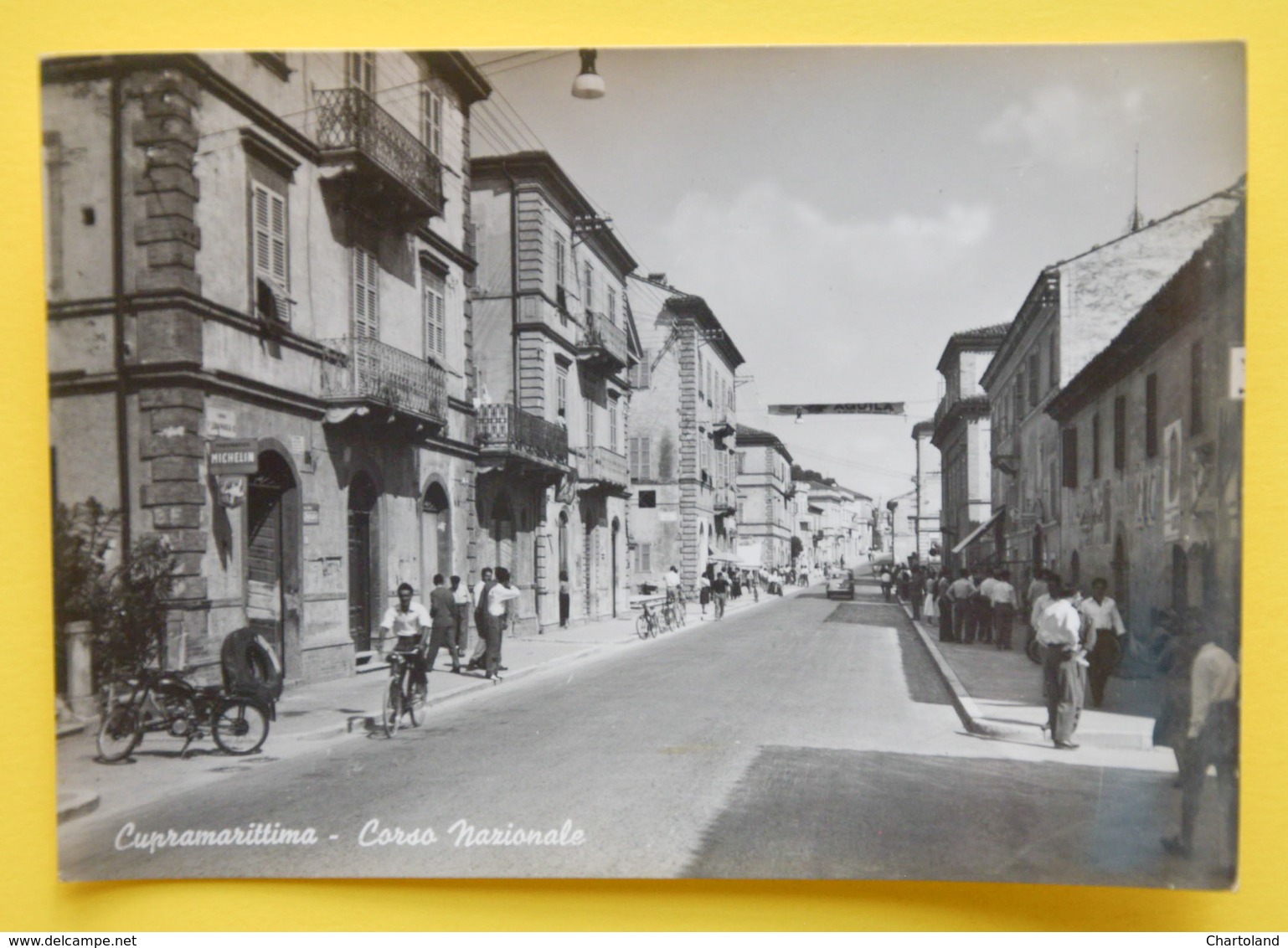 Cartolina Cupramarittima Corso Nazionale 1950 - Ascoli Piceno