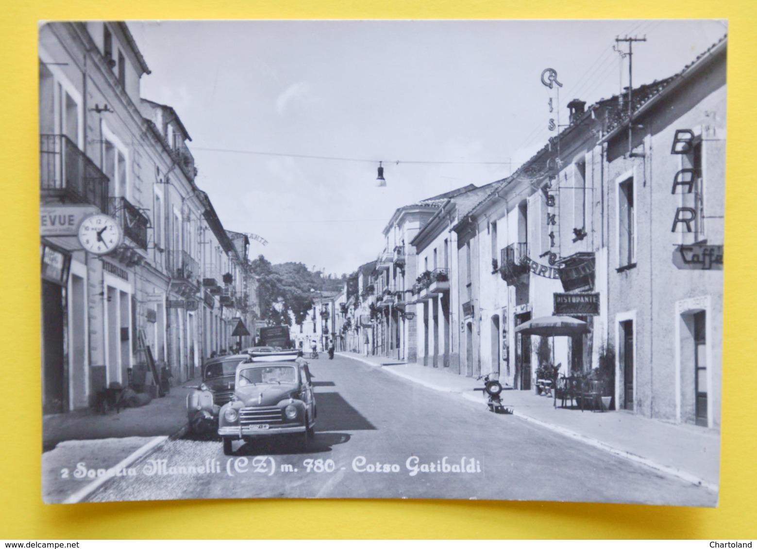 Cartolina Soveria Mannelli Corso Garibaldi 1964 - Catanzaro