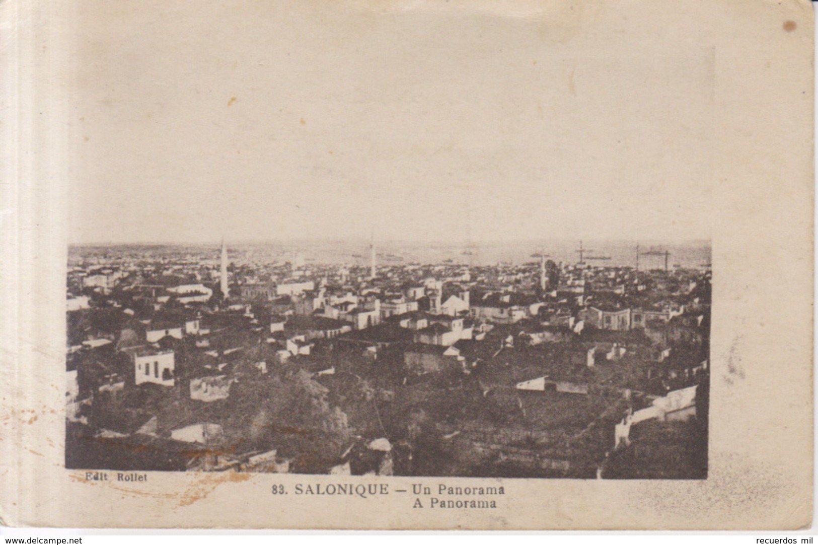 Salonique Vue Generale   1917 - Grecia