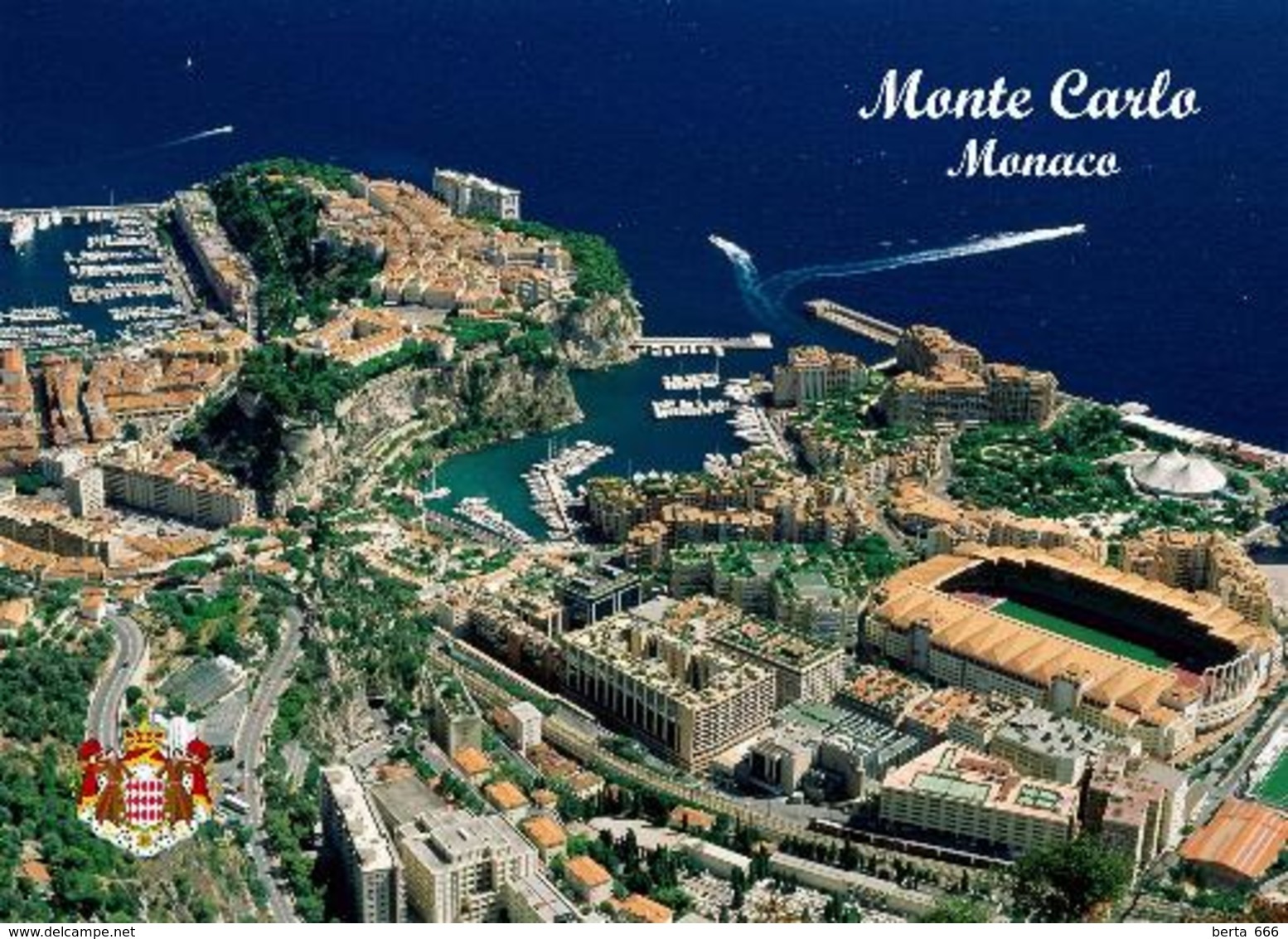 Monaco Monte Carlo Aerial View Stadium New Postcard Stadion AK - Autres & Non Classés